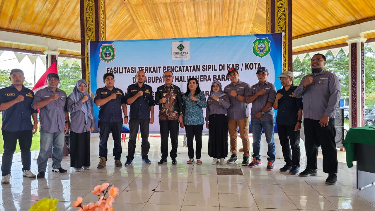DUKCAPIL PROVINSI MALUKU UTARA SUKSES GELAR PROGRAM "PERMATA" DI JAILOLO HALMAHERA BARAT